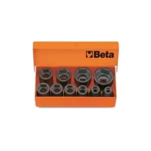 Beta Tools 710/C10 10pc 3/8" Square Impact Socket Set in Case 7-22mm 007100910