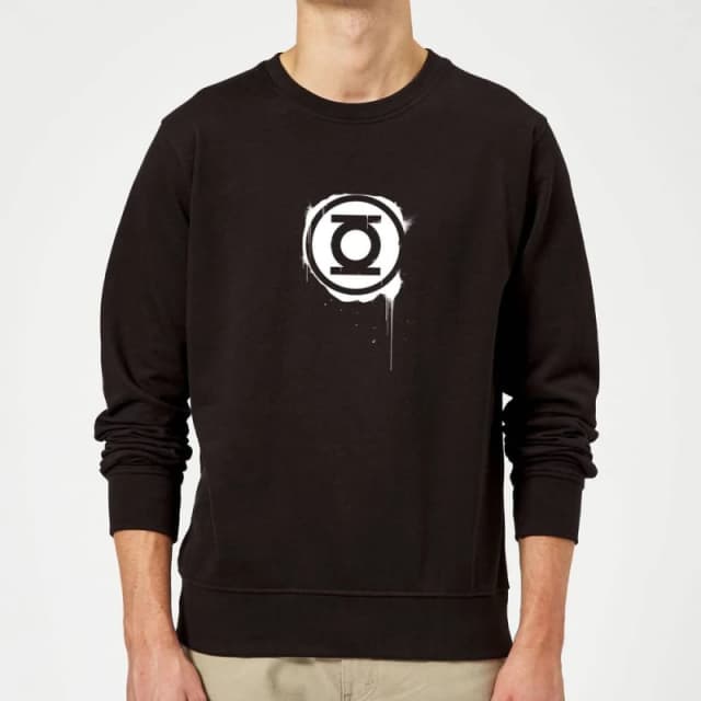 Justice League Graffiti Green Lantern Sweatshirt - Black - M