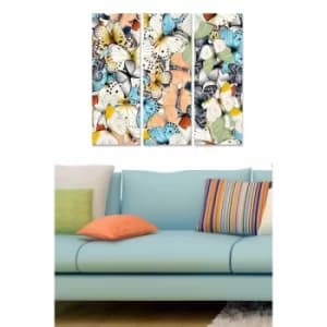 MDF709257052 Multicolor Decorative MDF Painting (3 Pieces)