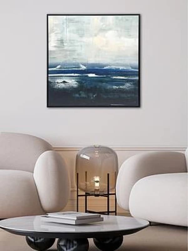 The Art Group Soozy Barker Volcanic Coast Framed Canvas With Handpaint 62X62Cm, Multi DC6400104FR