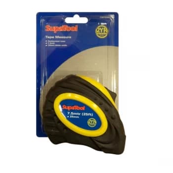 SupaTool Rubberised Tape Measure 7.5m x 25mm