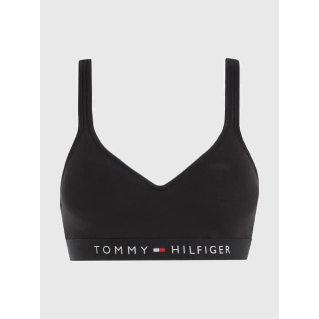 Tommy Hilfiger Original V Neck Bralette Black female 8 (XS)