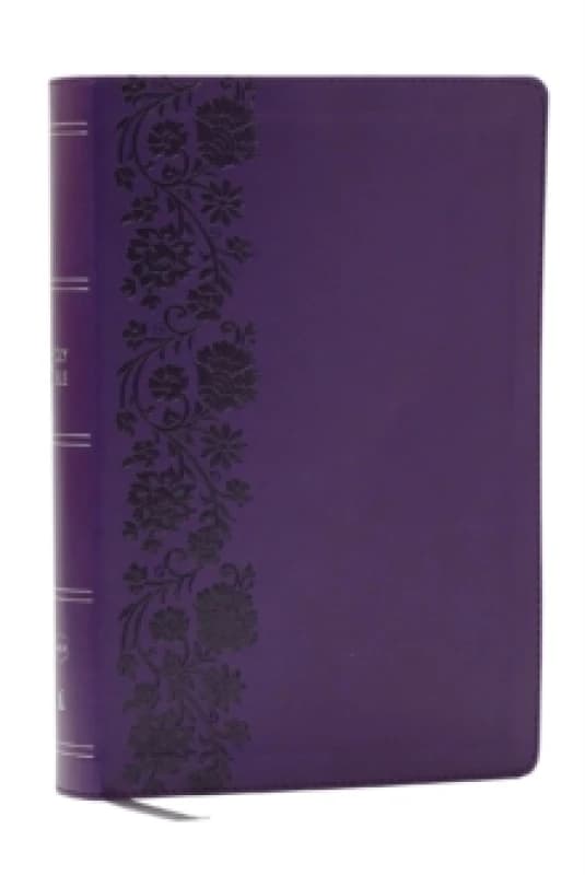 NKJV Giant Print End-of-Verse Reference Bible, Purple Leathersoft, Red Letter, Comfort Print : Holy Bible Leather / fine binding