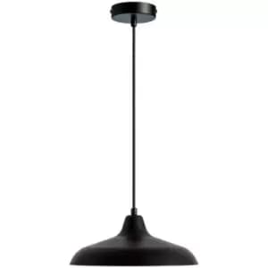Dyberg Larsen Futura Black, White Dome Pendant Ceiling Light 30cm