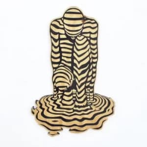 LAZ100 Multicolor Decorative Wooden Wall Accessory