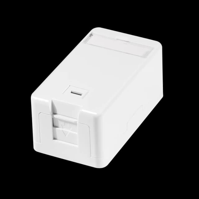 LogiLink Keystone surface box 1-port. with shutter