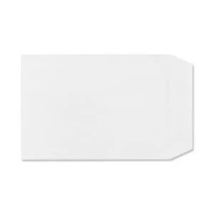 Plus Fabric Envelopes Pocket Press Seal 110gm2 C5 White 1 x Pack of 500 Envelopes