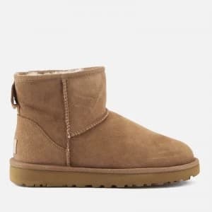 UGG Womens Classic Mini II Sheepskin Boots - Chestnut - UK 3