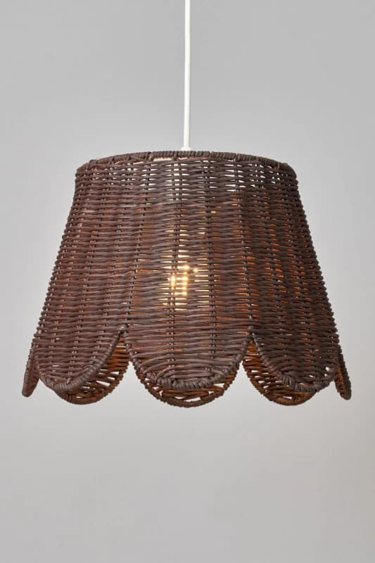 BHS Lighting Kuta Easy Fit Light Shade in Dark Brown Dark Brown Unisex