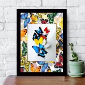 SC022312036 Multicolor Decorative Framed MDF Painting