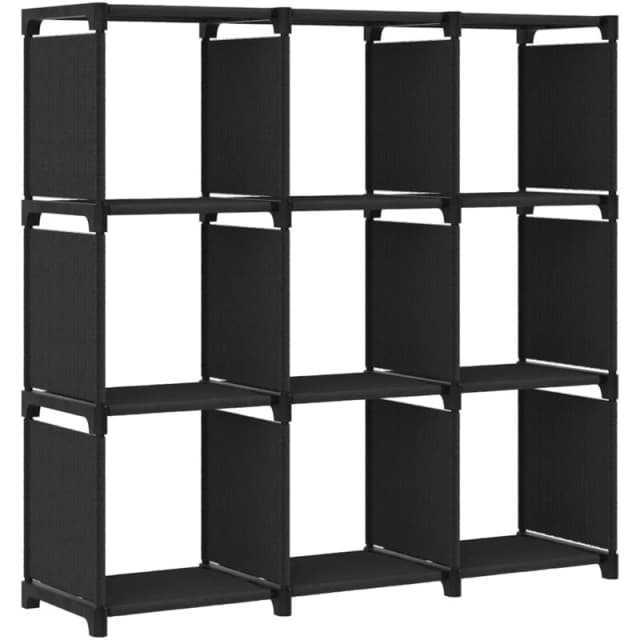 VIDAXL Vidaxl - 9-Cube Display Shelf Black 103x30x107.5cm Fabric 8720286042670