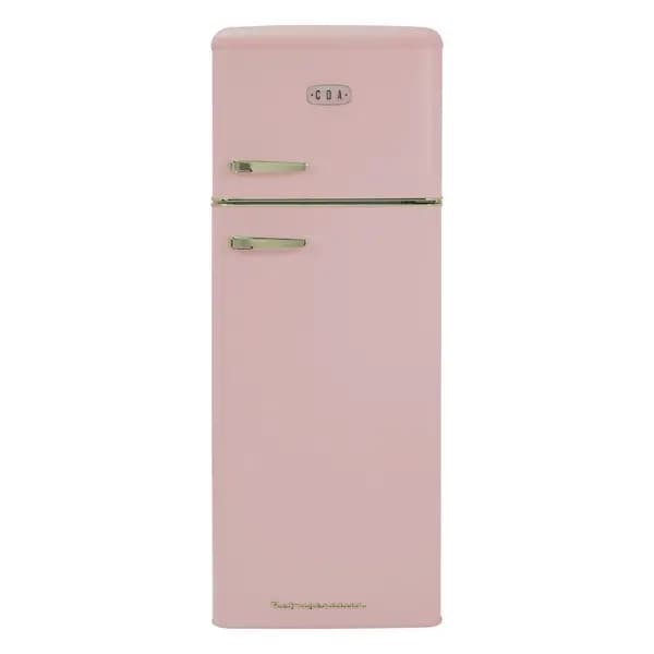 CDA Betty Tea Rose 206L Retro Freestanding Fridge Freezer