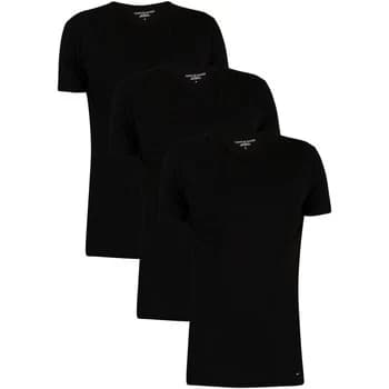 Tommy Hilfiger 3 Pack Premium Essentials V-Neck T-Shirts mens T shirt in Black - Sizes UK S,UK M,UK L,UK XL