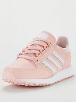 adidas Originals FOREST GROVE Junior Trainer, Light Pink, Size 4