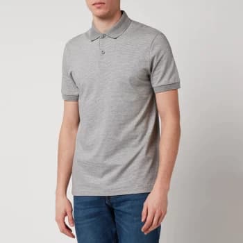 BOSS Smart Casual Mens Penrose 37 Polo Shirt - Silver - M