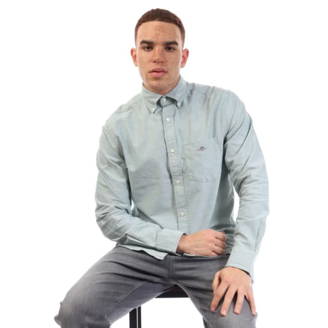 Gant Regular-Fit Oxford Shirt Green male S