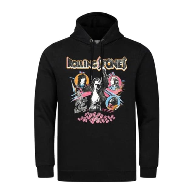 Amplified Mens British Are Coming The Rolling Stones Hoodie in Black Size: XS Black Male XS
