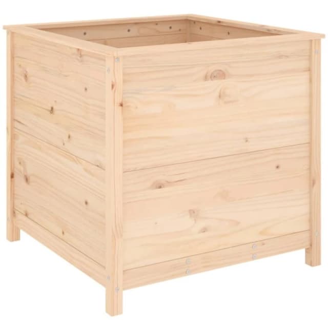 vidaXL Garden Planter 82.5x82.5x78cm Solid Wood Pine, Brown 825303