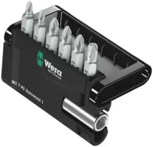 Wera Impact Bit Set 7 Pieces, Hexagon, Pozidriv