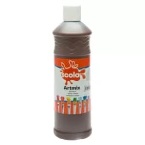 Scola AM600/39 Artmix Ready-mix Paint 600ml - Burnt Umber