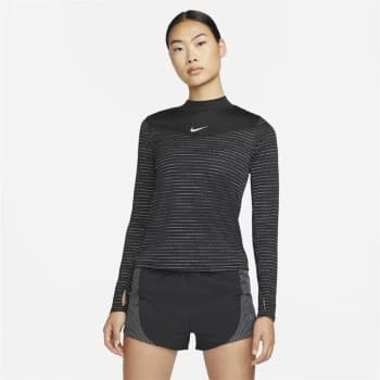Nike Long Sleeve T Shirt Womens - Black