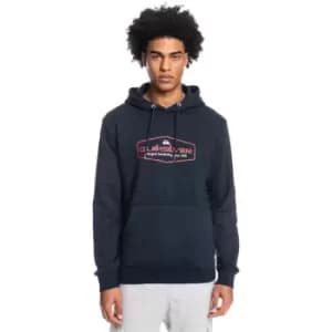 Quiksilver Logo Hoodie Mens - Blue