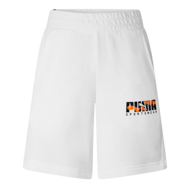 Puma Key Camo Grapghic Sweat Short 8 Jogger Mens - White White XS