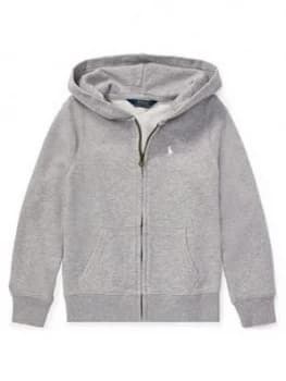 Ralph Lauren Girls Classic Zip Through Hoodie - Grey