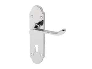 Eclipse 31806 Chromaxe Shaped Lever Lock Set PCP Polished Chrome