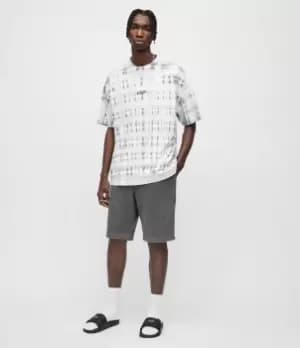 AllSaints Mens Pierce Sweat Shorts, Washed Black, Size: M