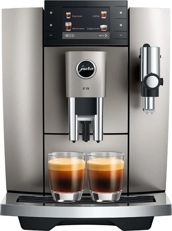 Jura E8 Espresso Coffee Machine - Silver - 15721, Silver