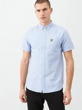 Lyle & Scott Short Sleeved Oxford Shirt - Light Blue