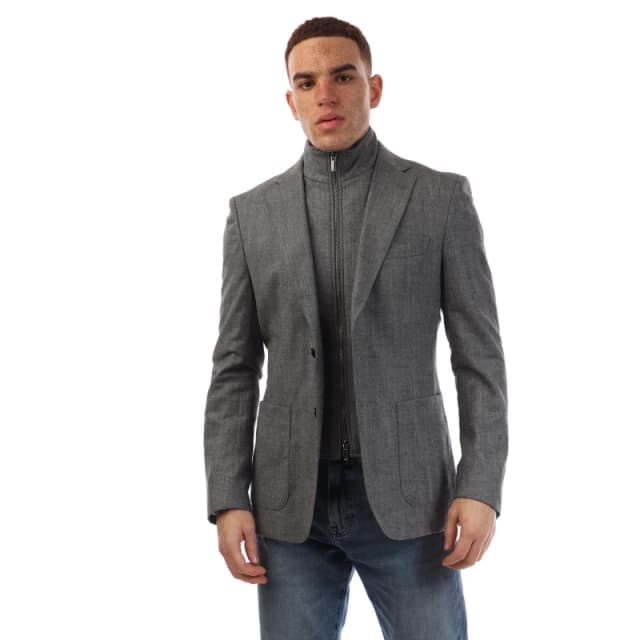 Boss Mens H Hutson Bib Formal Open Grey male 36 (46)