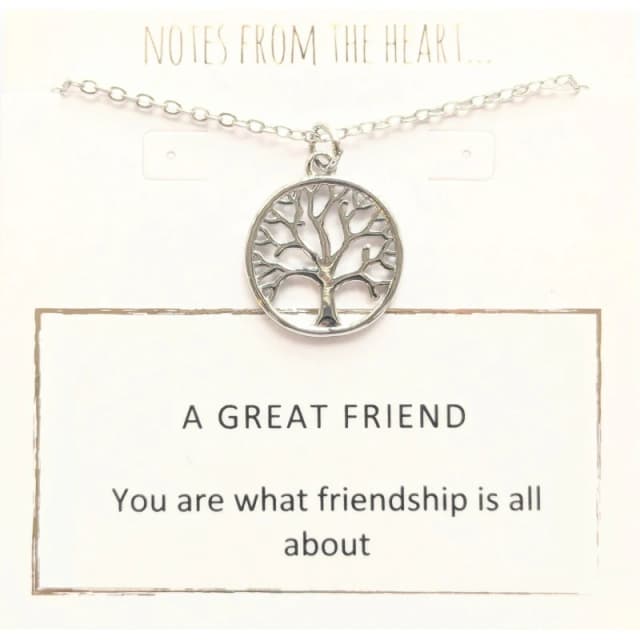 Notes From The Heart NFTH A GREAT FRIEND Pendant Silver unisex one size