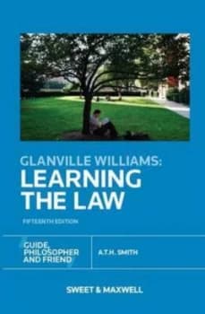 Glanville Williams - Learning the Law by A.T.H. Smith Paperback