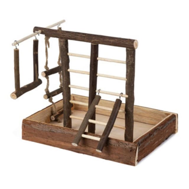 Petlicity Natural Wooden Bird Playground Natural unisex