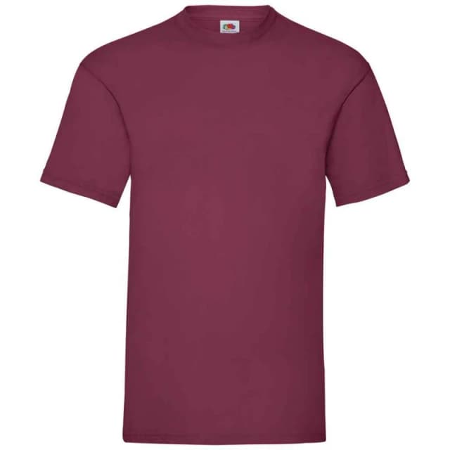 Fruit Of The Loom Fruit of the Loom Men Valueweight T-Shirt in Burgundy Size: Small Burgundy S Male 5063527627865