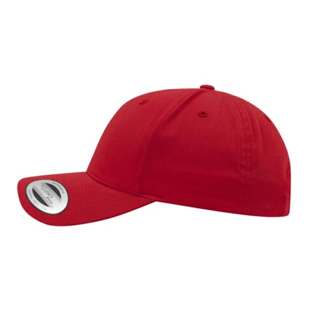 Yupoong Flexfit 6-panel Baseball Cap With Buckle in Red Red Unisex One Size