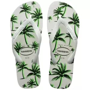 Havaianas Mens Aloha Flip Flop White/White/Green 41/42 (UK 8)