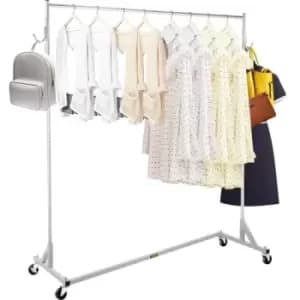 VEVOR Z Rack, Industrial Grade Z Base Garment Rack, Height Adjustable Rolling Z Garment Rack, Sturdy Steel Z Base Clothing Rack w/ Lockable Casters fo