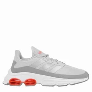 adidas Quadcube Jogger Junior Trainers - LtGrey/Orange