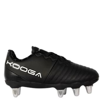 KooGa Power Rugby Boots Childrens - Black/Red/Wht