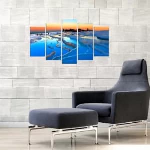 5KPDMDF-3 Multicolor Decorative MDF Painting (5 Pieces)