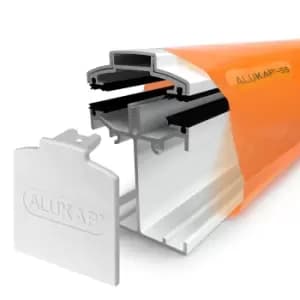 Alukap -SS Low Profile Bar 4.8m White