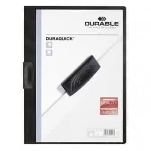 Durable DURAQUICK® A4 Clip Folder Black Pack of 20