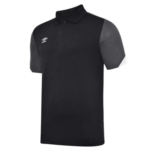 Umbro Total Training Polo Shirt in Black Size: 11-12 Years Black Unisex 11-12 Years