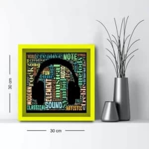 3030AHS-051 Multicolor Decorative Framed MDF Painting