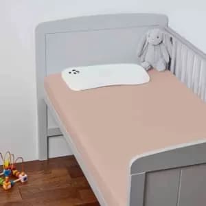 Panda Kids 100% Bamboo Fitted Sheet Cot - Vintage Pink (2-Pack)