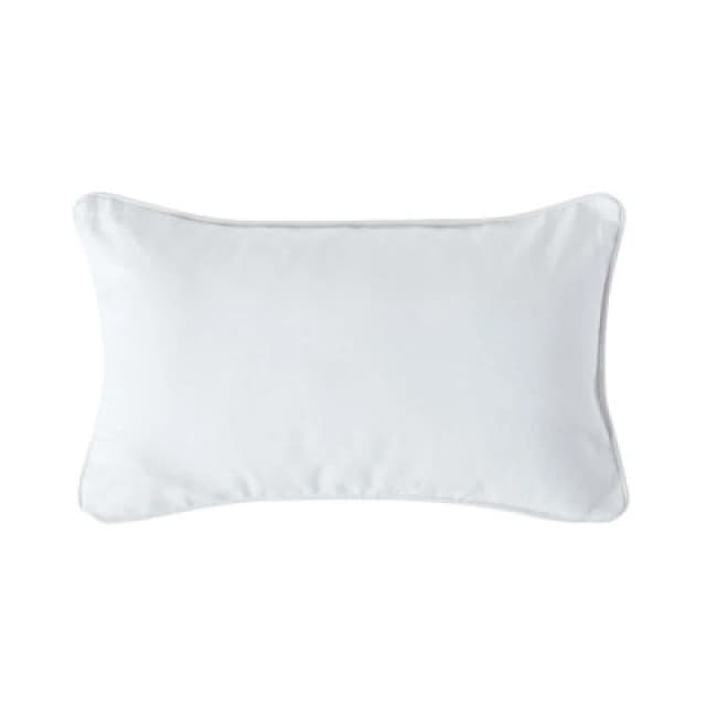 Homescapes Cotton Plain Off White Rectangular Cushion Cover, 30 X 50 Cm