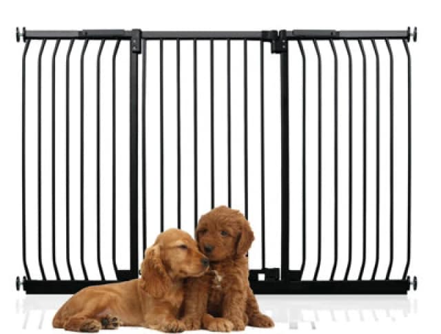 Bettacare Extra Tall Elite Dog Gate, 170Cm - 179Cm, Matt Black, Extra Tall 96.8Cm In Height, Pressure Fit Pet Gate